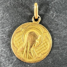 Load image into Gallery viewer, Antique French Virgin Mary 18K Yellow Gold Medal Pendant
