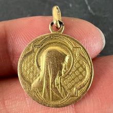 Load image into Gallery viewer, Antique French Virgin Mary 18K Yellow Gold Medal Pendant
