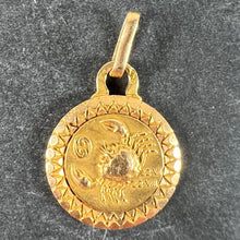 Load image into Gallery viewer, French Cancer Zodiac Starsign 18K Yellow Gold Perroud Charm Pendant
