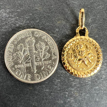 Load image into Gallery viewer, French Gemini Zodiac Starsign 18K Yellow Gold Perroud Charm Pendant
