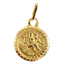 Load image into Gallery viewer, French Gemini Zodiac Starsign 18K Yellow Gold Perroud Charm Pendant
