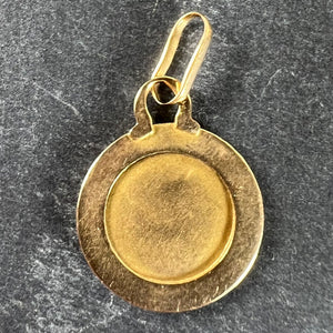 French Gemini Zodiac Starsign 18K Yellow Gold Perroud Charm Pendant
