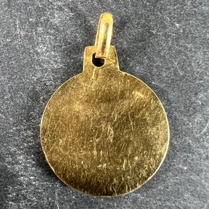 French 18K Yellow Gold Zodiac Cancer Charm Pendant