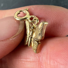 Load image into Gallery viewer, Butterfly 9K Yellow Gold Charm Pendant
