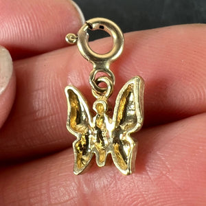 Butterfly 9K Yellow Gold Charm Pendant