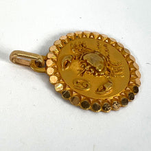 Load image into Gallery viewer, French Perroud Large Cancer Zodiac Starsign 18K Yellow Gold Charm Pendant
