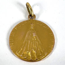 Load image into Gallery viewer, French Notre Dame de Rocamadour Virgin Mary 18 Karat Yellow Gold Medal Charm
