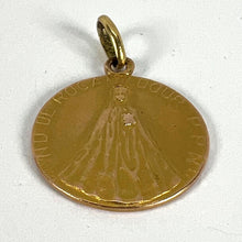 Load image into Gallery viewer, French Notre Dame de Rocamadour Virgin Mary 18 Karat Yellow Gold Medal Charm

