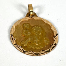 Load image into Gallery viewer, Vintage French St Christopher 18K Yellow Gold Charm Pendant

