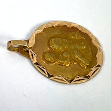 Load image into Gallery viewer, Vintage French St Christopher 18K Yellow Gold Charm Pendant
