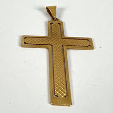 Load image into Gallery viewer, Vintage French 18K Yellow Gold Cross Pendant

