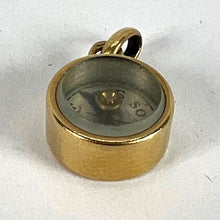 Load image into Gallery viewer, Vintage French 18K Yellow Gold Compass Charm Pendant
