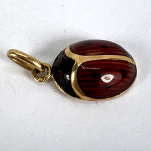 Load image into Gallery viewer, Vintage French Seven Spot Ladybird 18K Yellow Gold Enamel Lucky Charm Pendant
