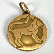 Load image into Gallery viewer, French Zodiac Leo Starsign 18K Yellow Gold Charm Medal Pendant
