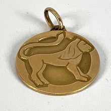 Load image into Gallery viewer, French Zodiac Leo Starsign 18K Yellow Gold Charm Medal Pendant
