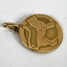 Load image into Gallery viewer, French Zodiac Leo Starsign 18K Yellow Gold Charm Medal Pendant
