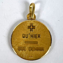 Load image into Gallery viewer, Augis French More Than Yesterday 18K Yellow Gold Love Charm Pendant
