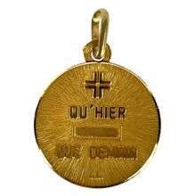 Load image into Gallery viewer, Augis French More Than Yesterday 18K Yellow Gold Love Charm Pendant
