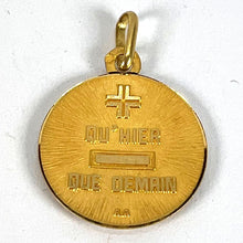 Load image into Gallery viewer, Augis French More Than Yesterday 18K Yellow Gold Love Charm Pendant
