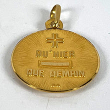 Load image into Gallery viewer, Augis French More Than Yesterday 18K Yellow Gold Love Charm Pendant
