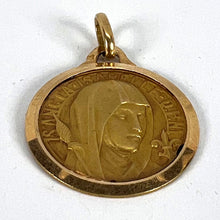 Load image into Gallery viewer, Vintage French Saint Isabelle of France 18 Karat Yellow Gold Medal Charm Pendant
