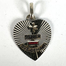 Load image into Gallery viewer, Augis More Than Yesterday Heart 18K White Gold Ruby Love Charm Pendant
