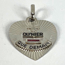 Load image into Gallery viewer, Augis More Than Yesterday Heart 18K White Gold Ruby Love Charm Pendant
