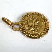 Load image into Gallery viewer, French Gemini Zodiac Starsign 18K Yellow Gold Perroud Charm Pendant
