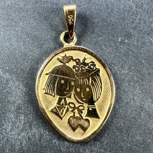 Load image into Gallery viewer, French Les Amoureux de Peynet Pair of Lovers 18K Yellow Gold Charm Pendant
