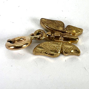 Butterfly 9K Yellow Gold Charm Pendant