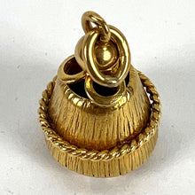Load image into Gallery viewer, Vintage 18 Karat Yellow Gold Amethyst Barrel Charm Pendant
