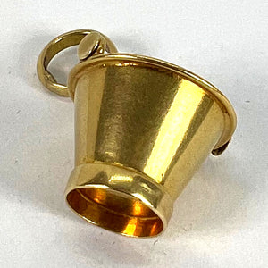 Vintage 18 Karat Yellow Gold Champagne Bucket Charm Pendant