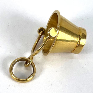 Vintage 18 Karat Yellow Gold Champagne Bucket Charm Pendant