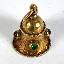 Load image into Gallery viewer, Vintage 18 Karat Yellow Gold Bell Charm Pendant
