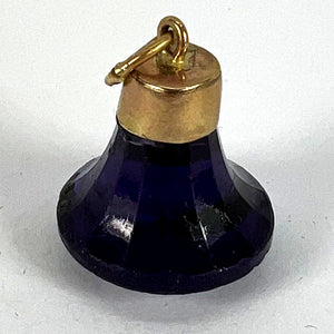 Vintage Large 18K Yellow Gold Paste Fob Charm Pendant