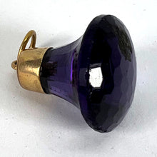 Load image into Gallery viewer, Vintage Large 18K Yellow Gold Paste Fob Charm Pendant
