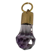 Load image into Gallery viewer, Antique 18K Yellow Gold Amethyst Fob Charm Pendant
