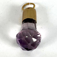Load image into Gallery viewer, Antique 18K Yellow Gold Amethyst Fob Charm Pendant
