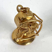 Load image into Gallery viewer, Vintage 18K Yellow Gold Mechanical Desk Fan Charm Pendant
