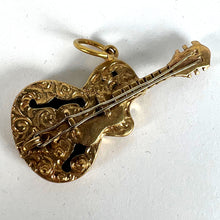 Load image into Gallery viewer, Vintage 9K Yellow Gold Electric Guitar Charm Pendant
