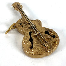 Load image into Gallery viewer, Vintage 9K Yellow Gold Electric Guitar Charm Pendant
