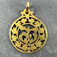 Load image into Gallery viewer, French Forever Love Mistletoe Ivy 18K Yellow Gold Charm Pendant
