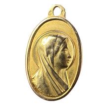 Load image into Gallery viewer, French Paul Brandt 18K Yellow Gold Virgin Mary Charm Pendant Medal
