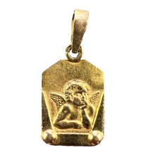 Load image into Gallery viewer, French Raphael’s Cherub 18K Yellow Gold Charm Pendant
