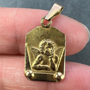 French Raphael’s Cherub 18K Yellow Gold Charm Pendant