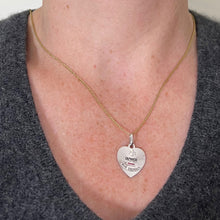 Load image into Gallery viewer, Augis More Than Yesterday Heart 18K White Gold Ruby Love Charm Pendant

