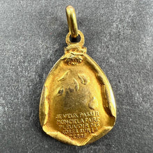 Load image into Gallery viewer, Vintage St Therese Saint Medal Gold Plated Charm Pendant
