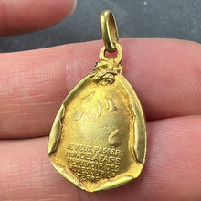 Load image into Gallery viewer, Vintage St Therese Saint Medal Gold Plated Charm Pendant
