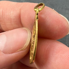 Load image into Gallery viewer, Vintage St Therese Saint Medal Gold Plated Charm Pendant
