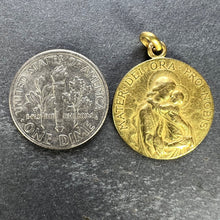 Load image into Gallery viewer, French 18K Yellow Gold Madonna and Child Medal Pendant
